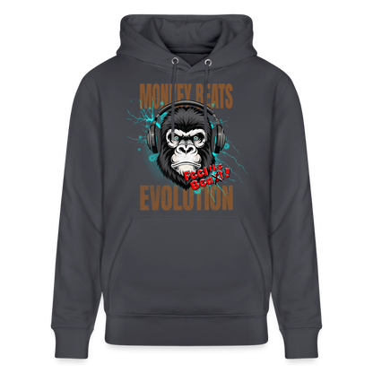 Monkey Beats Design – Unisex Bio-Hoodie - Indigoblau