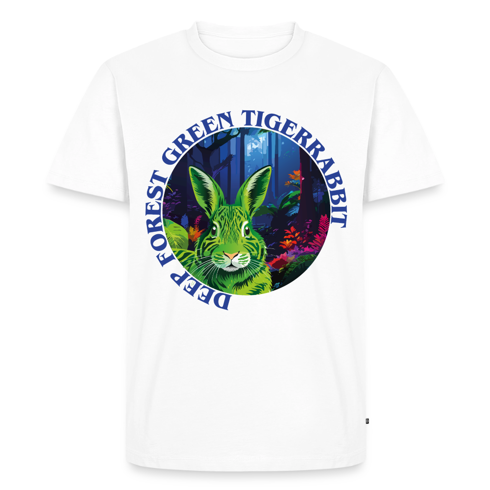 Tiger Rabbit Design – Männer Premium T-Shirt - Weiß