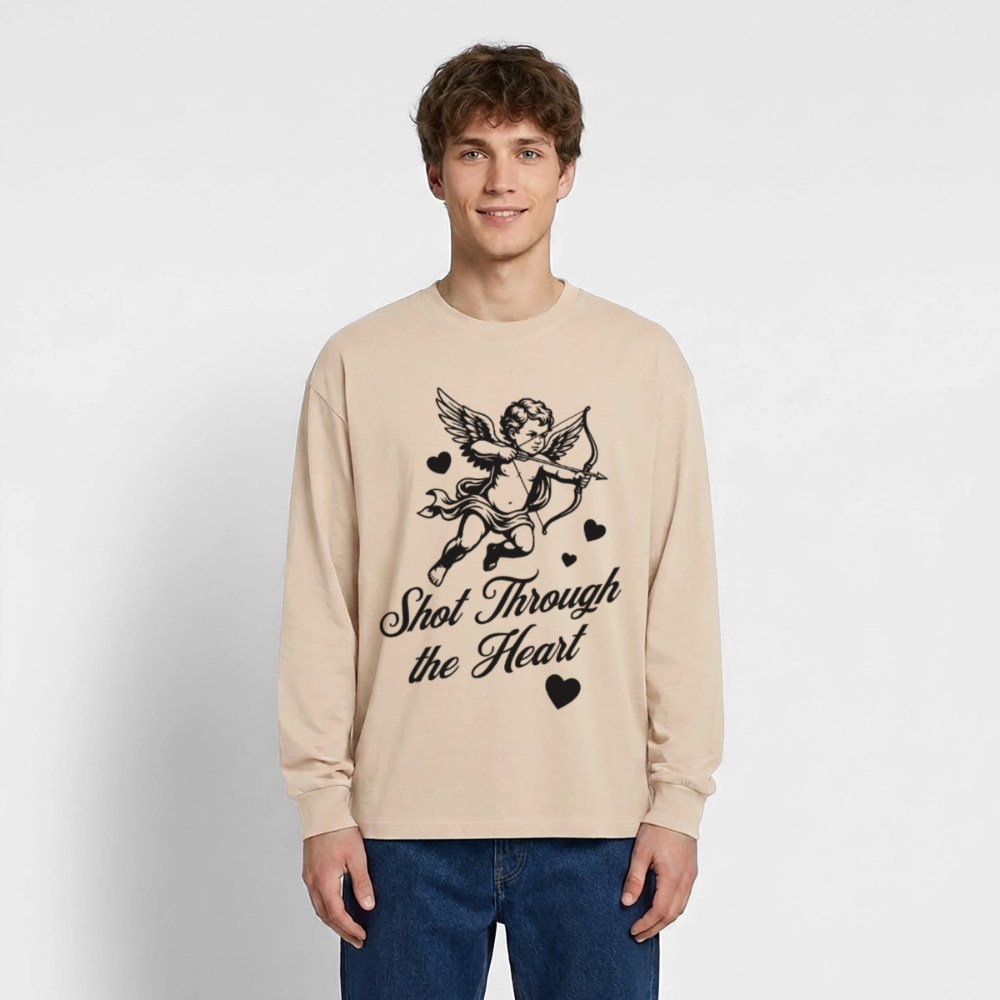 Amor Design – Oversized Langarmshirt - Sand