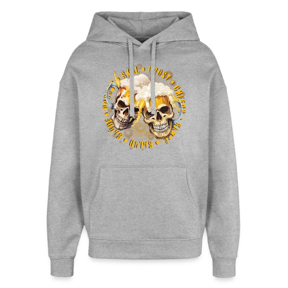 Oversized Unisex Hoodie - Grau meliert
