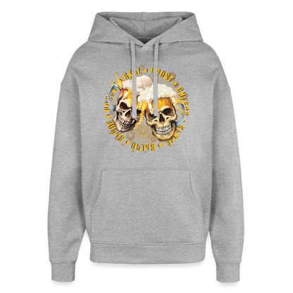 Oversized Unisex Hoodie - Grau meliert