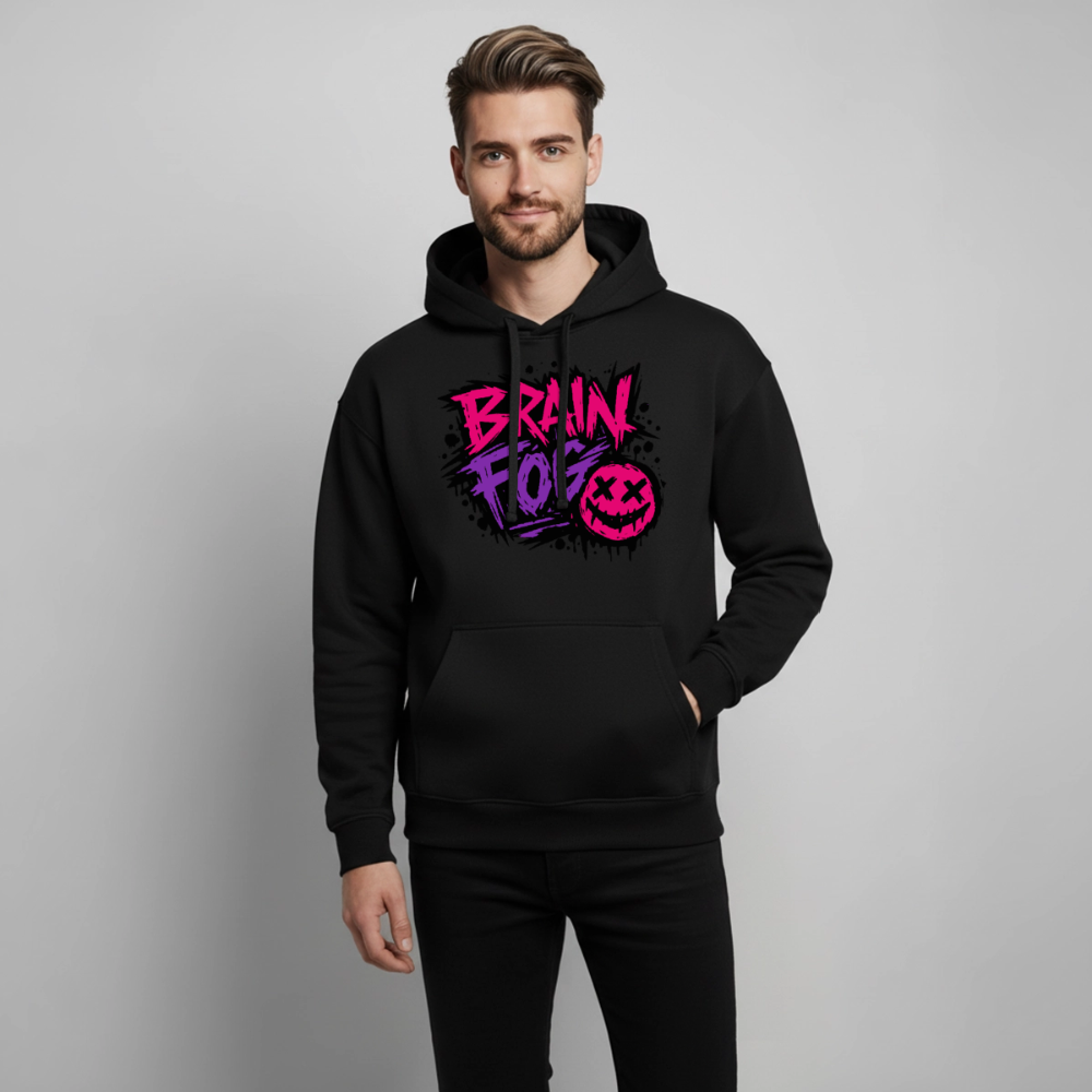 Brain Fog Design – Oversized Unisex Hoodie - Schwarz