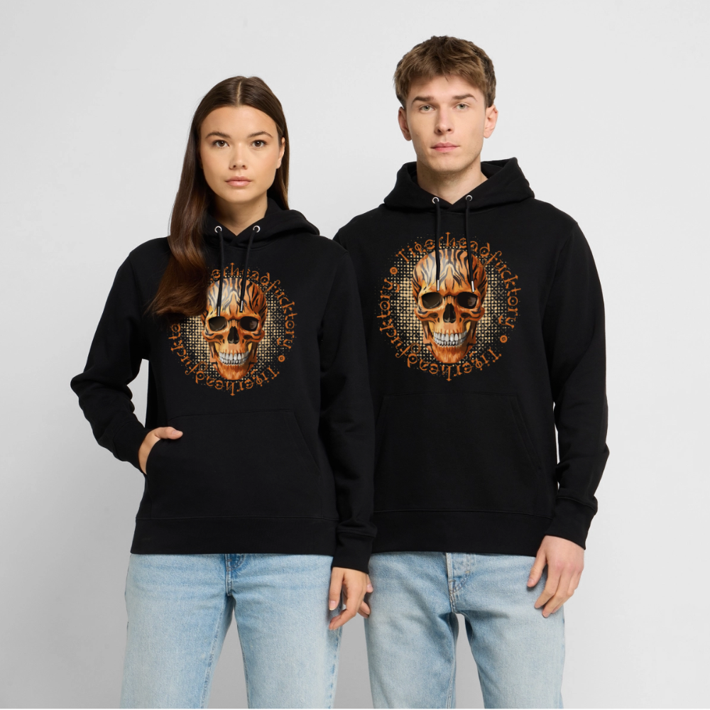 Tiger skull Design – Unisex Bio-Hoodie - Schwarz