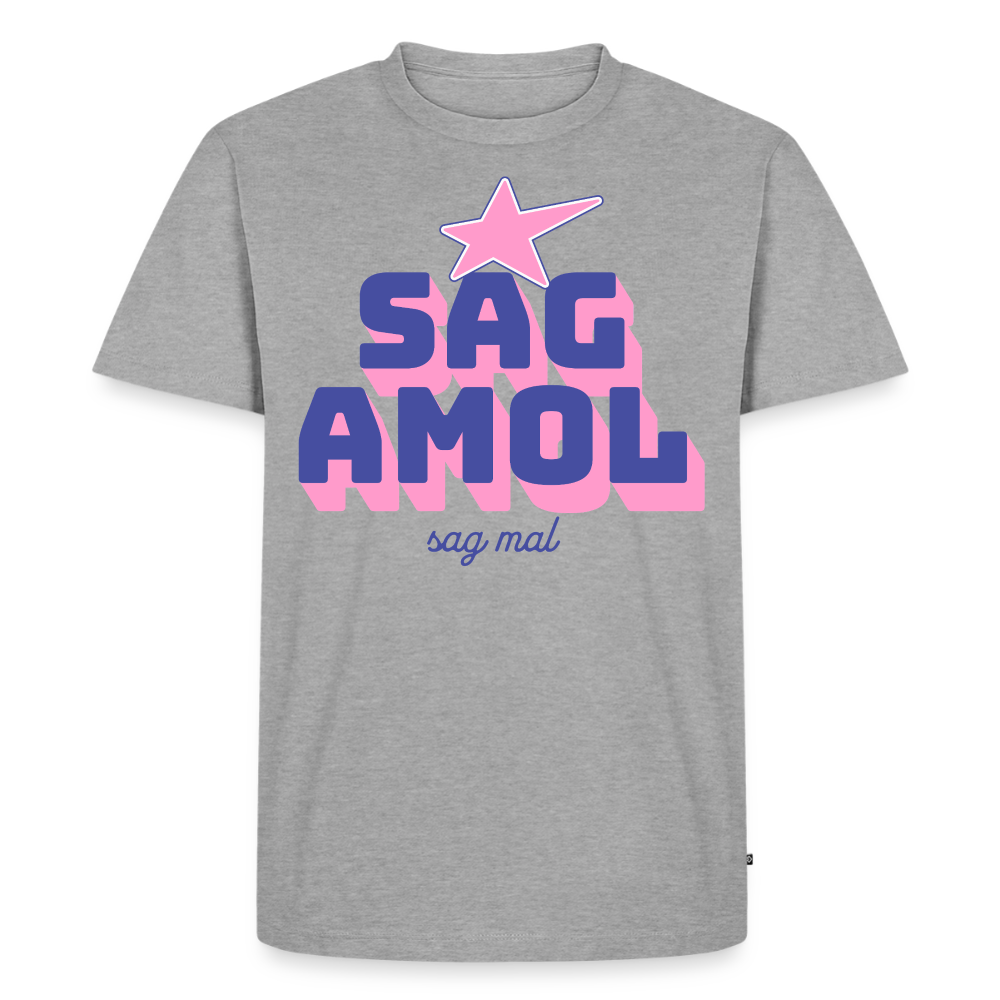 Sagamol Design – Männer Premium T-Shirt - Grau meliert