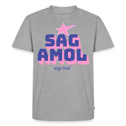 Sagamol Design – Männer Premium T-Shirt - Grau meliert