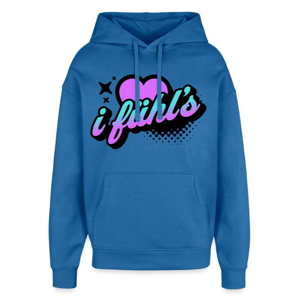 i fühl‘s Design – Oversized Unisex Hoodie - Achtsames Blau