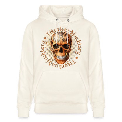 Tiger skull Design – Unisex Bio-Hoodie - Naturweiß 