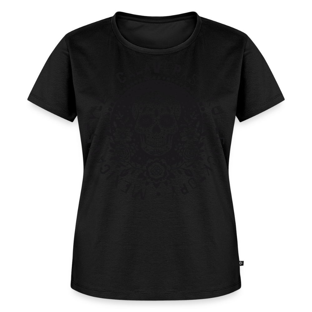 Sugar Skull Black Design - Frauen Premium T-Shirt - Schwarz