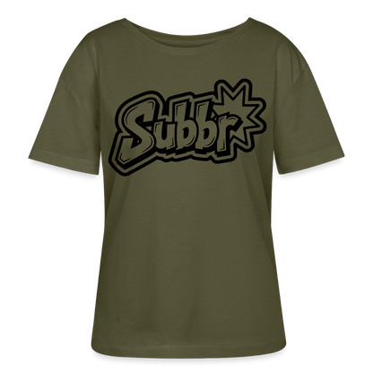 Subbr Design – Rundhals Frauen Bio-T-Shirt - Khaki