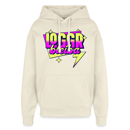 Logger bleb Design – Oversized Unisex Hoodie - Natur