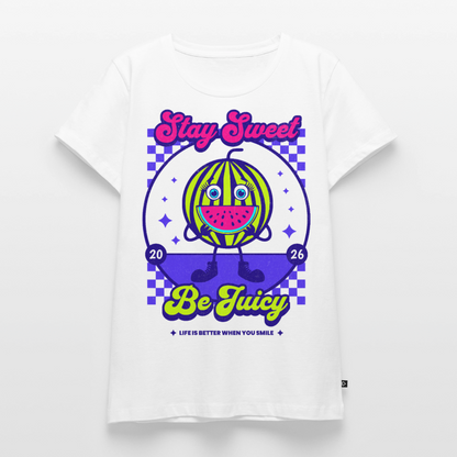 Stay Sweet Design – Frauen Premium T-Shirt - Weiß