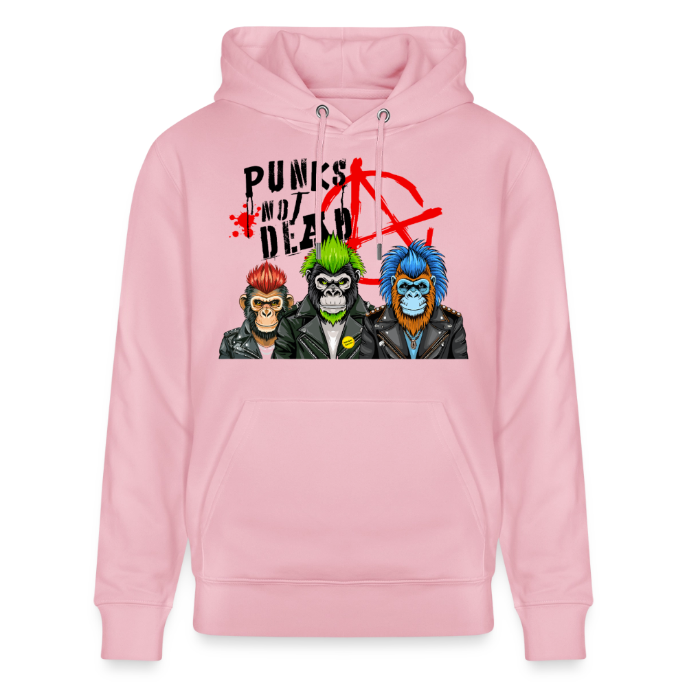 Punks Not Dead Design – Unisex Bio-Hoodie - Hellrosa