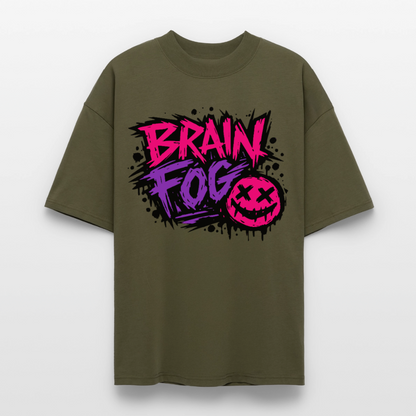 Brain Fog Design – Oversized Unisex Bio T-Shirt - Khaki