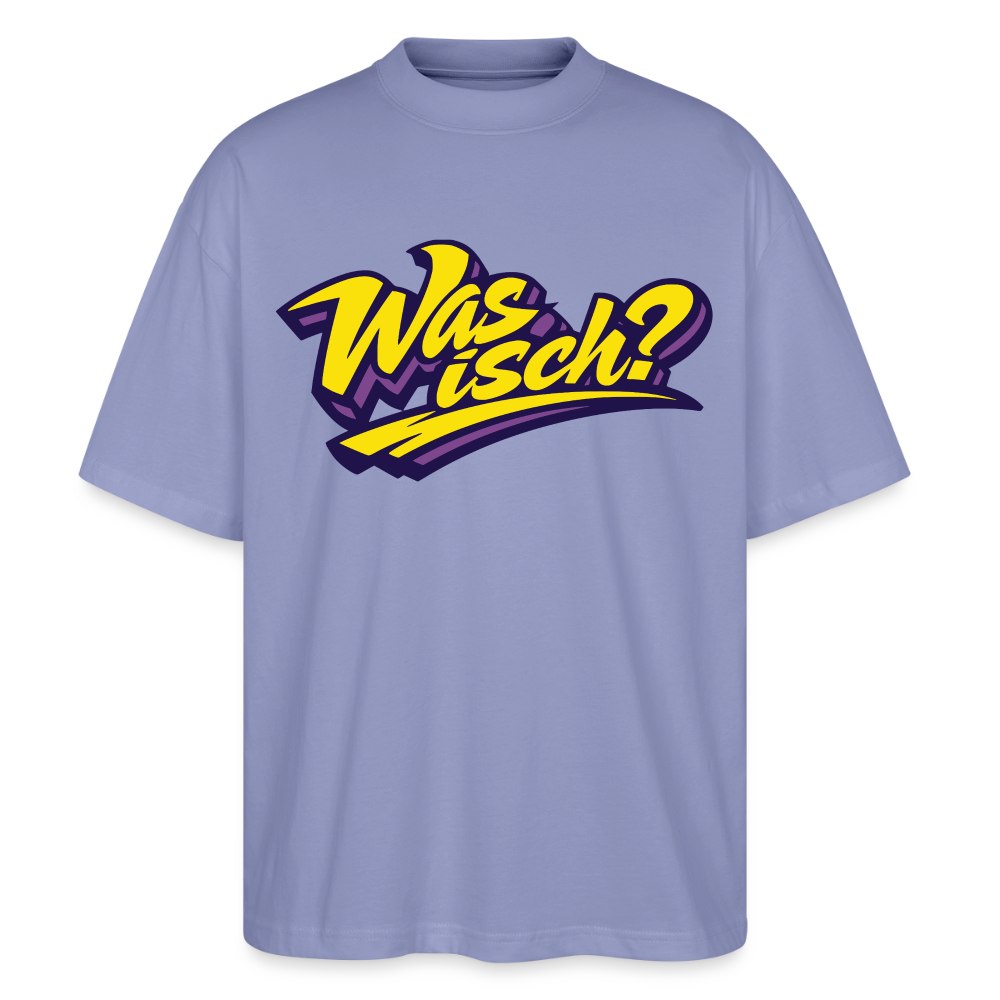 Was isch? Design – Oversized Unisex Bio T-Shirt - Violett