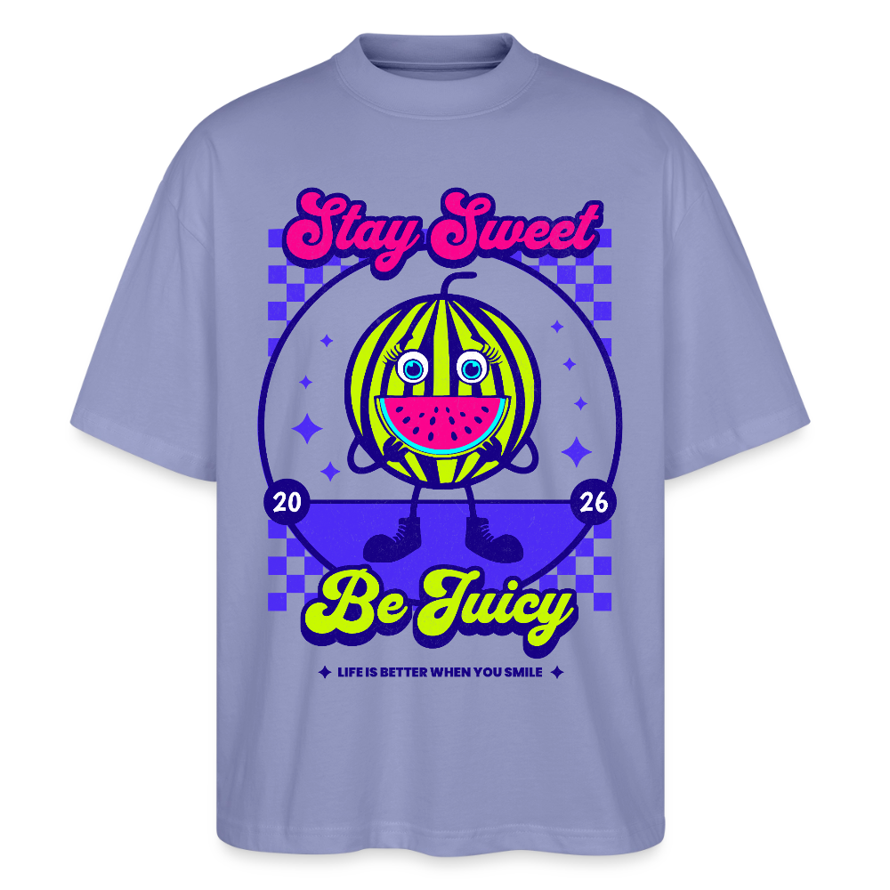 Stay Sweet Design – Oversized Unisex Bio T-Shirt - Violett
