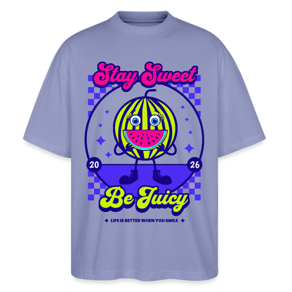 Stay Sweet Design – Oversized Unisex Bio T-Shirt - Violett