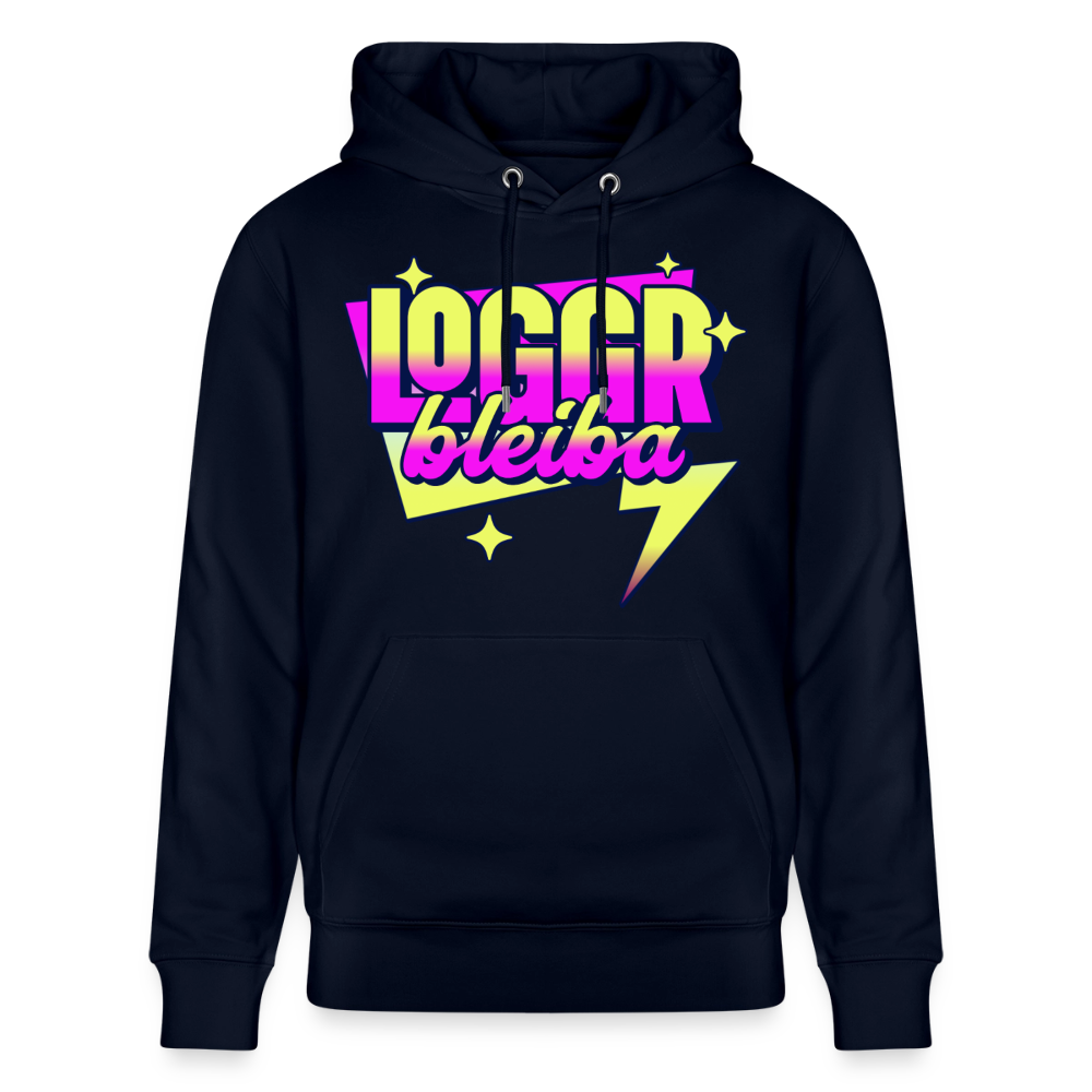 Logo bleibt Design – Unisex Bio-Hoodie - Navy