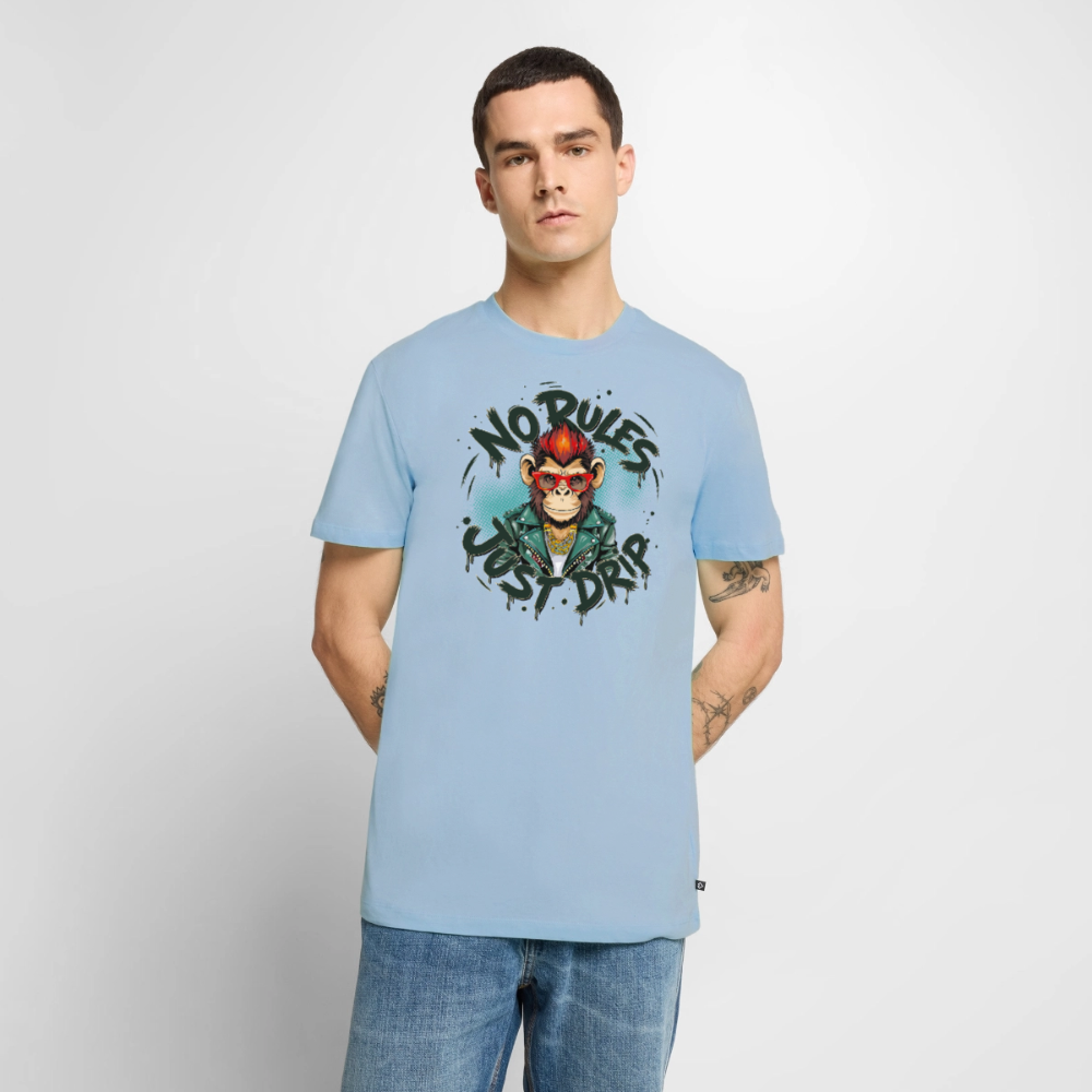 Monkey No Rules Design – Männer Premium T-Shirt - Hellblau