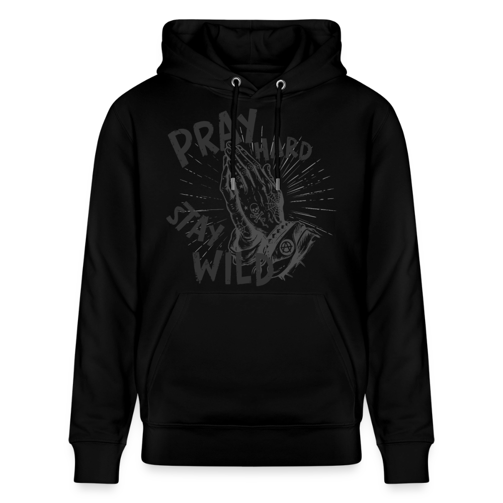 Betende Hände Design – Unisex Bio-Hoodie - Schwarz