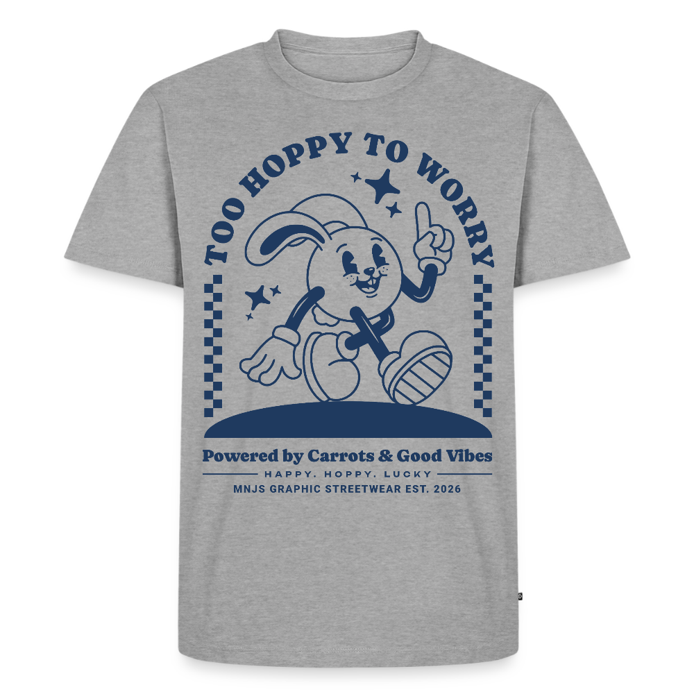 Too Hoppy Too Worry Design – Männer Premium T-Shirt - Grau meliert