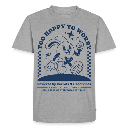 Too Hoppy Too Worry Design – Männer Premium T-Shirt - Grau meliert