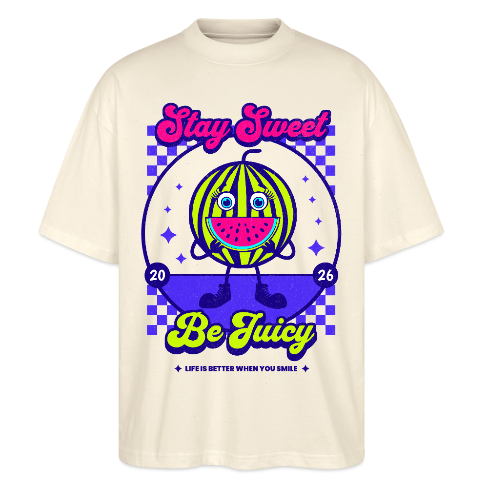Stay Sweet Design – Oversized Unisex Bio T-Shirt - Natur