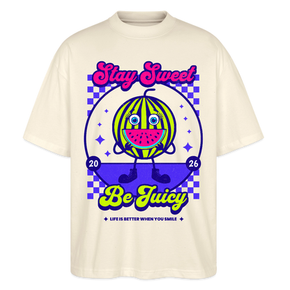Stay Sweet Design – Oversized Unisex Bio T-Shirt - Natur