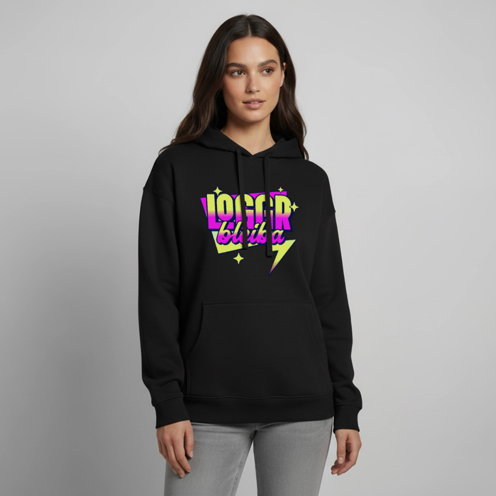 Logger bleb Design – Oversized Unisex Hoodie - Schwarz