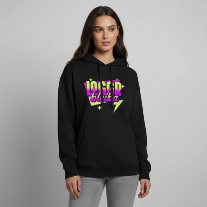 Logger bleb Design – Oversized Unisex Hoodie - Schwarz