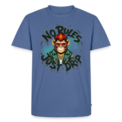 Monkey No Rules Design – Männer Premium T-Shirt - Taubenblau