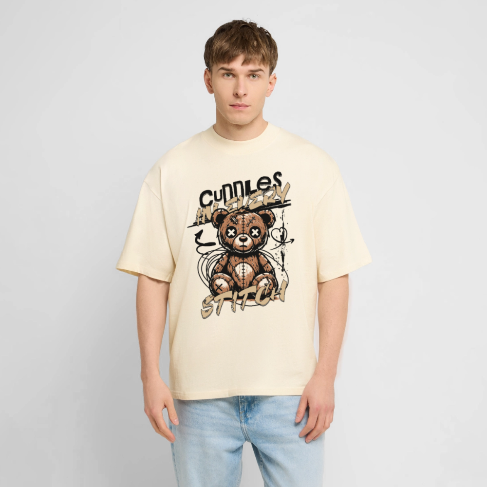 Bear Design – Oversized Unisex Bio T-Shirt - Natur
