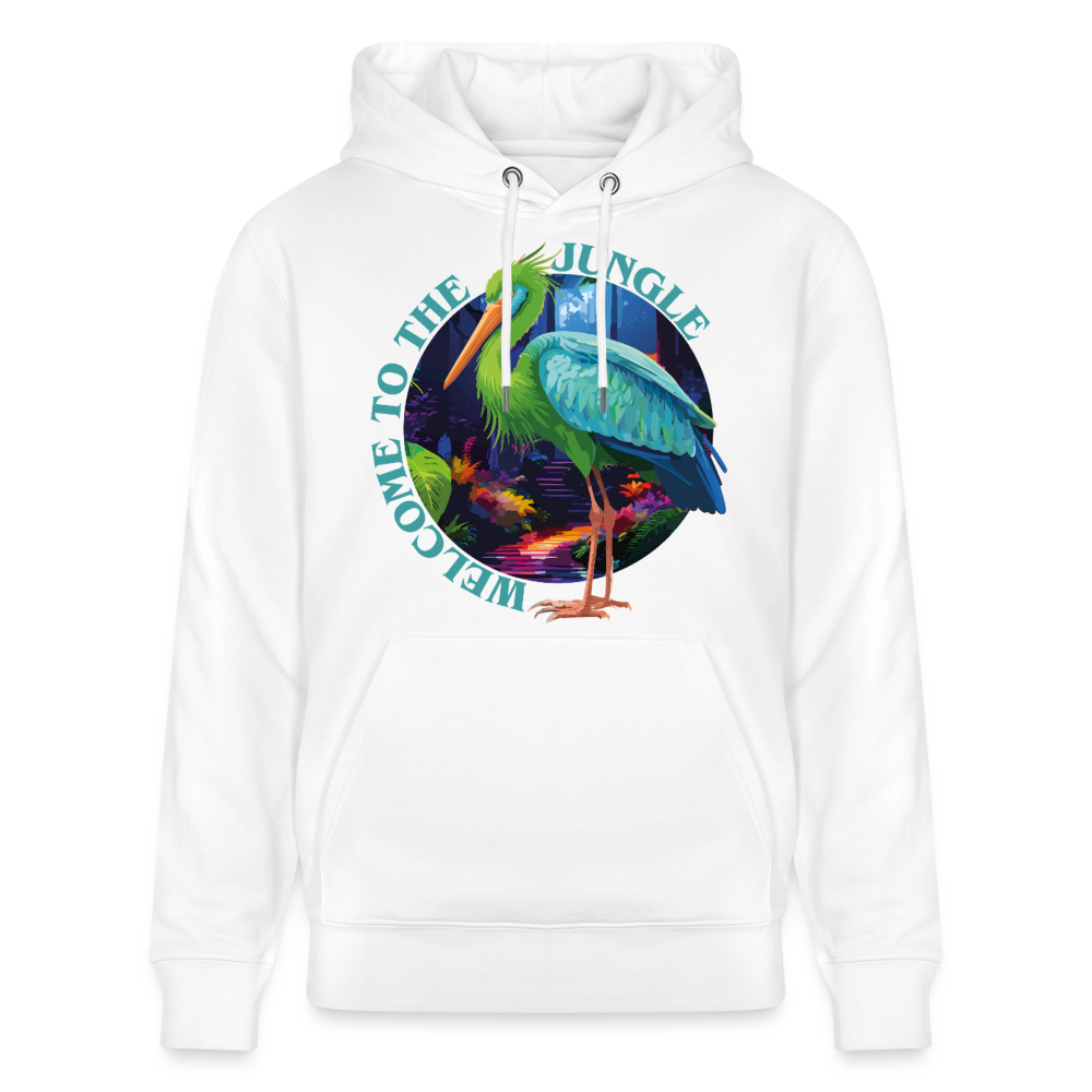 Jungle Design – Unisex Bio-Hoodie - Weiß