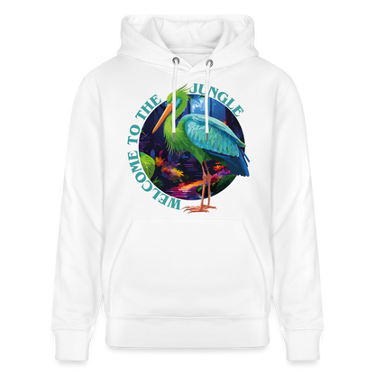 Jungle Design – Unisex Bio-Hoodie - Weiß