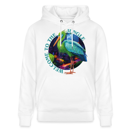 Jungle Design – Unisex Bio-Hoodie - Weiß
