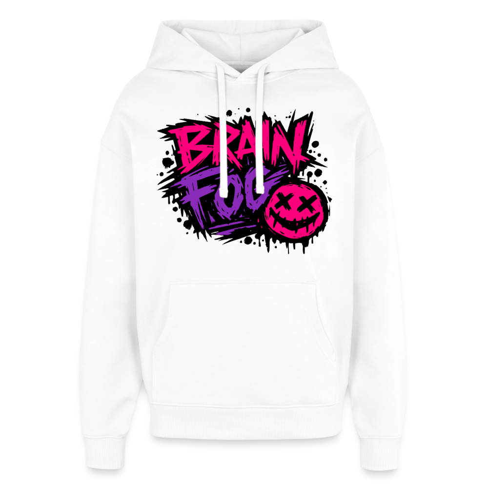 Brain Fog Design – Oversized Unisex Hoodie - Weiß