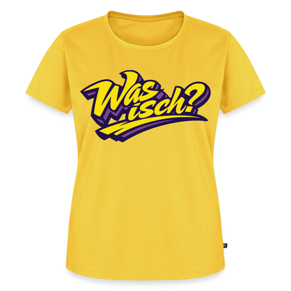 Was isch? Design – Frauen Premium T-Shirt - Sonnengelb