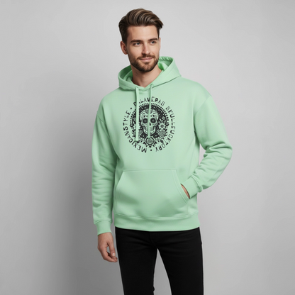 Sugar Skull Black Design - Oversized Unisex Hoodie - Nebeljade