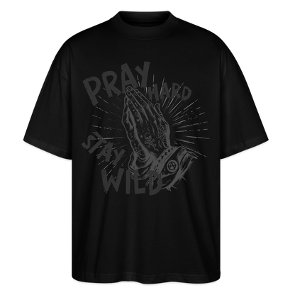 Pray Hard Design – Unisex Bio T-Shirt - Schwarz