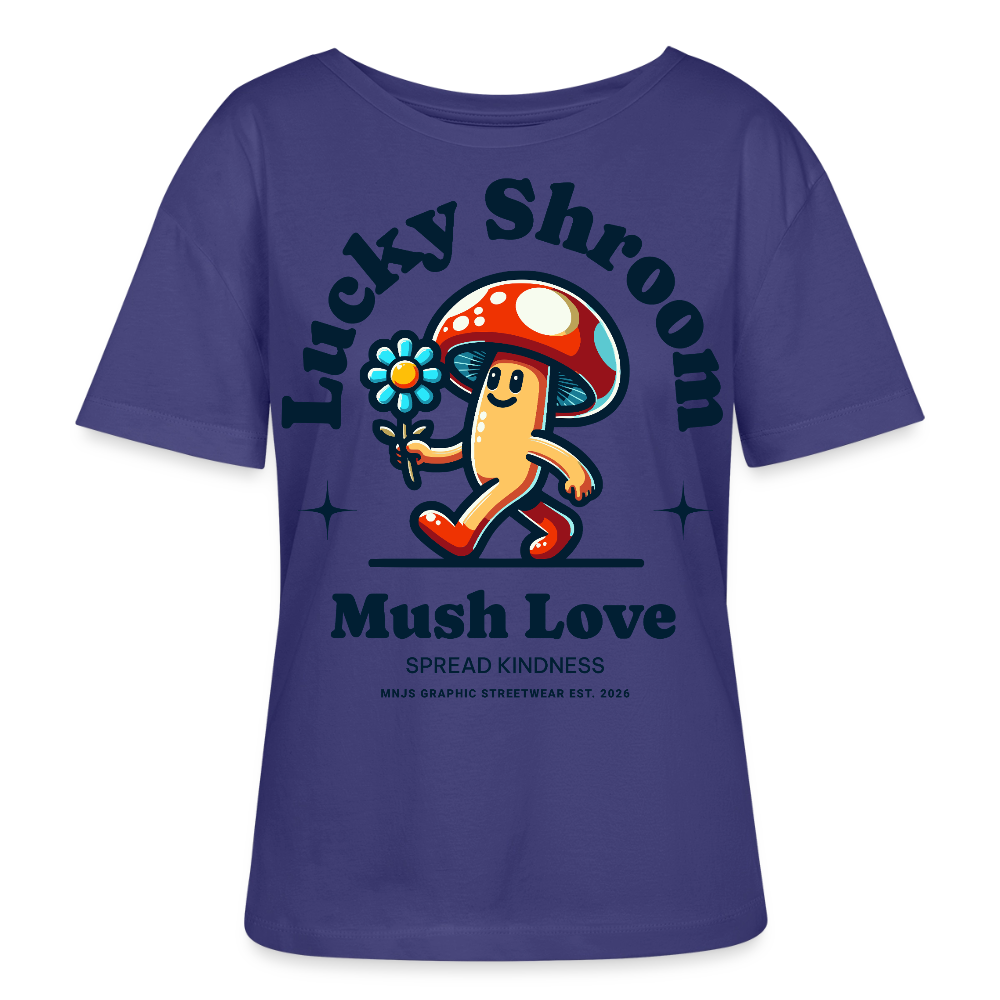 Lucky Shroom Design – Rundhals Frauen Bio-T-Shirt - Dämmerung