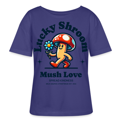 Lucky Shroom Design – Rundhals Frauen Bio-T-Shirt - Dämmerung