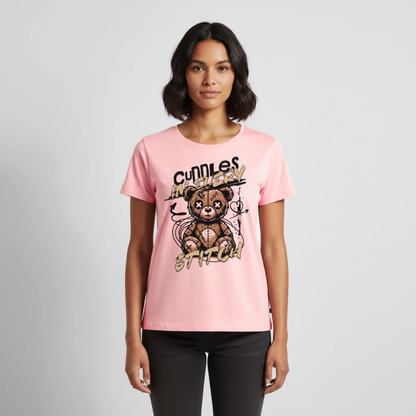 Bear Design – Frauen Premium T-Shirt - Rosa