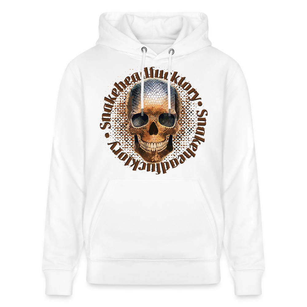 Snake Skull Design – Unisex Bio-Hoodie - Weiß