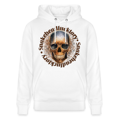Snake Skull Design – Unisex Bio-Hoodie - Weiß