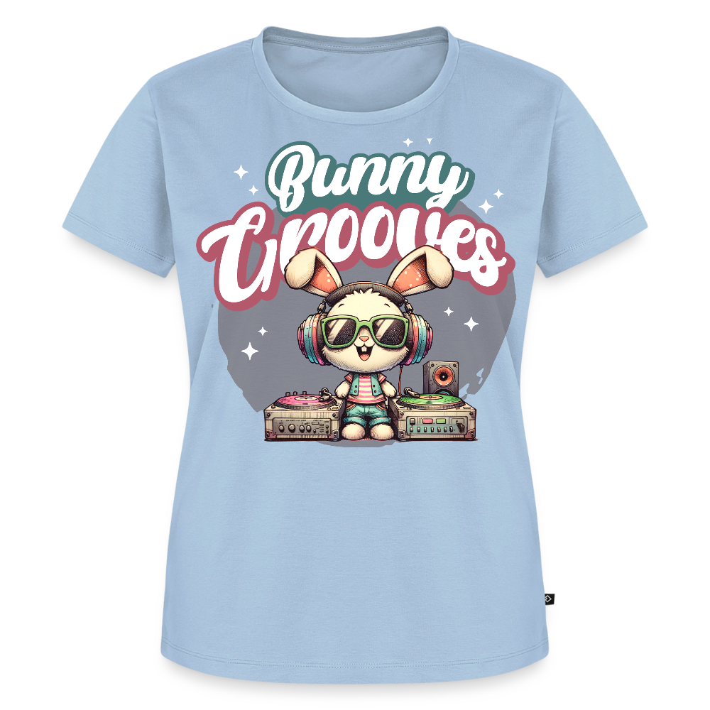 Bunny Grooves Design – Frauen Premium T-Shirt - Hellblau