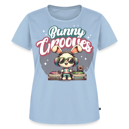 Bunny Grooves Design – Frauen Premium T-Shirt - Hellblau