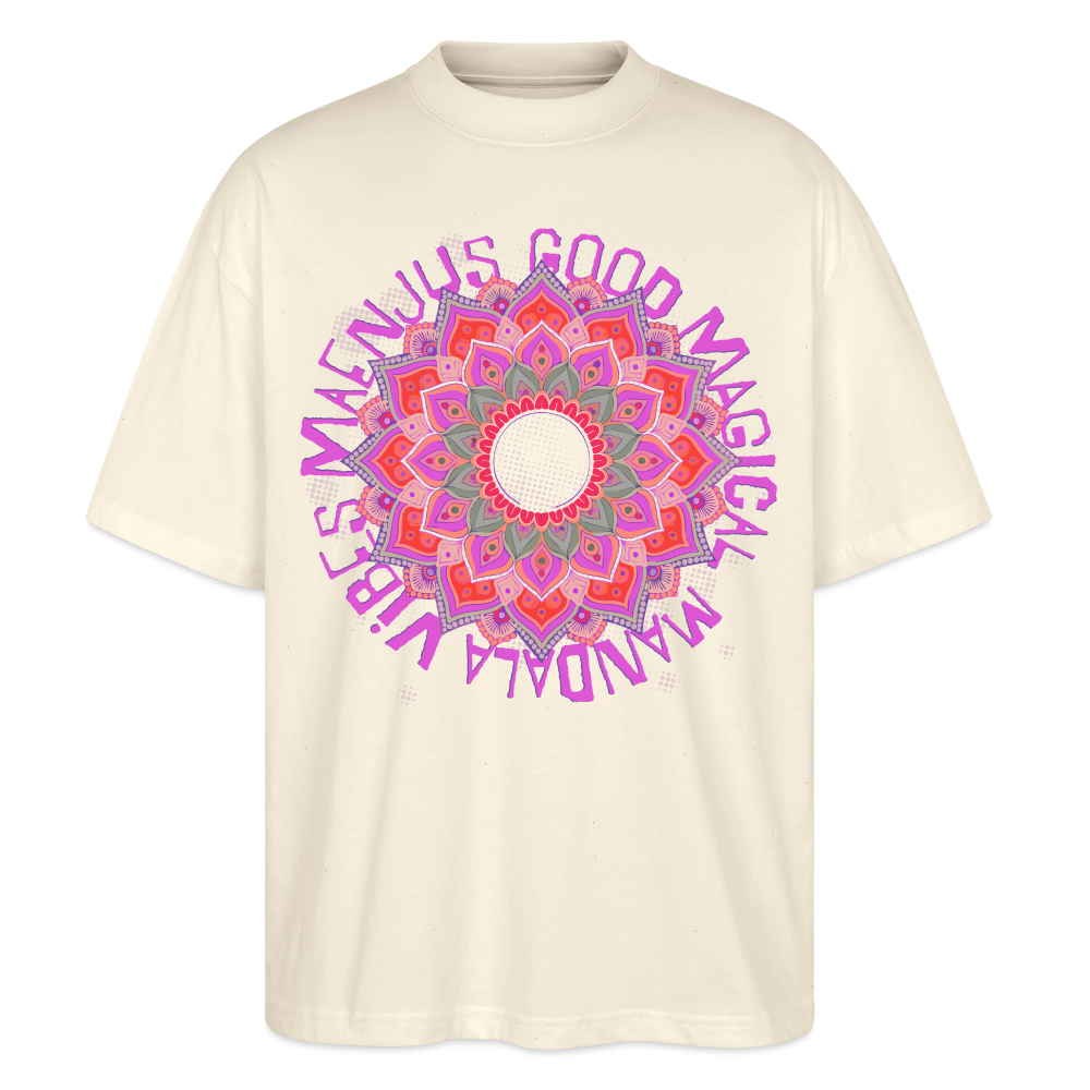 Mandala Pink Design – Oversized Unisex Bio T-Shirt - Natur