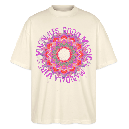 Mandala Pink Design – Oversized Unisex Bio T-Shirt - Natur