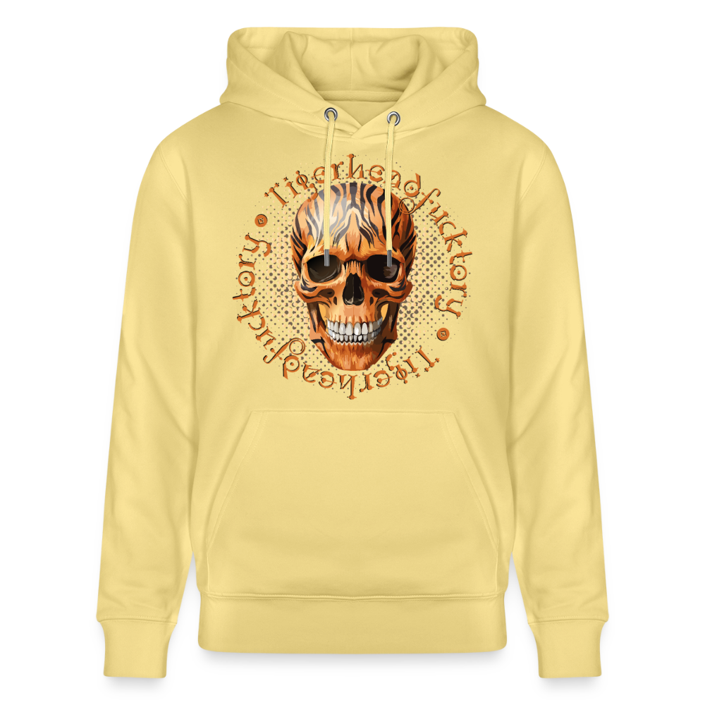 Tiger skull Design – Unisex Bio-Hoodie - Gelb Viva 