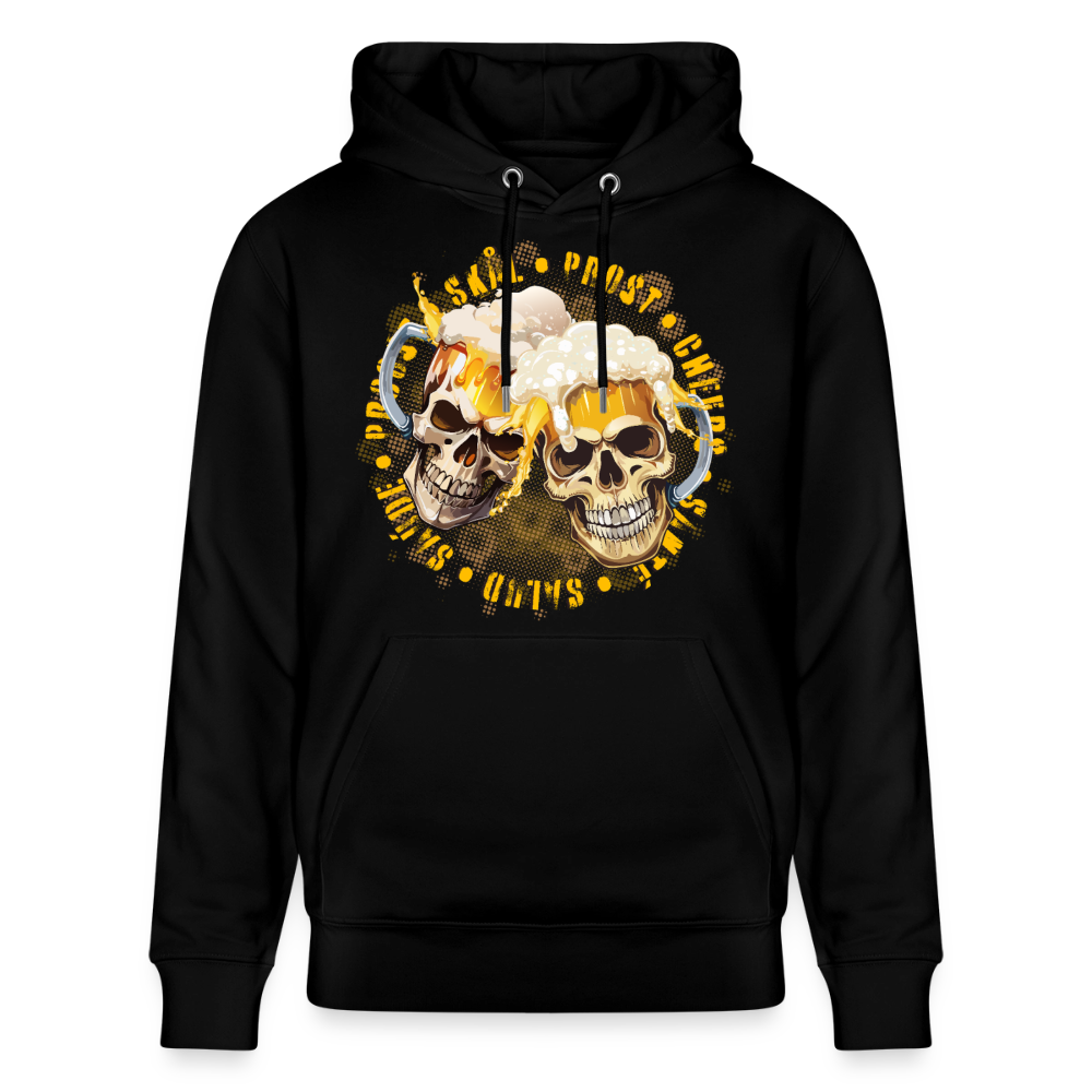Party Skull Design – Unisex Bio-Hoodie - Schwarz