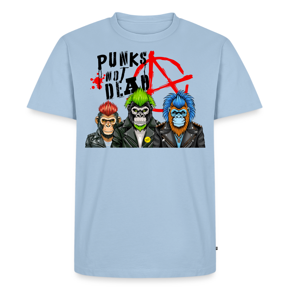 Punks Not Dead Design – Männer Premium T-Shirt - Hellblau